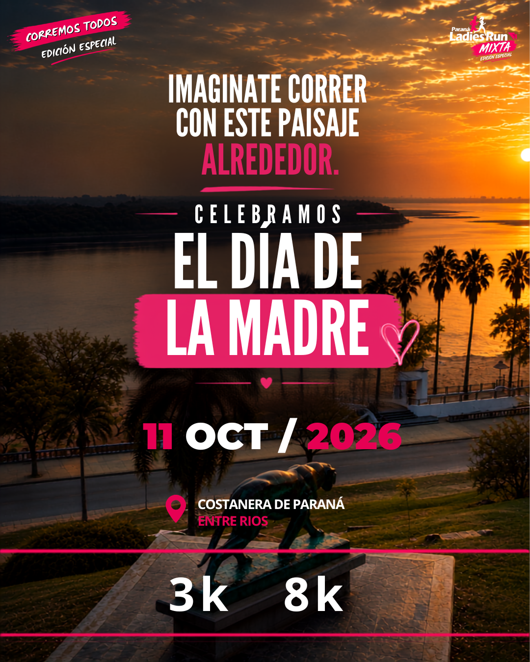 Placa oficial: celebramos el Día de la Madre, 11 de octubre de 2026